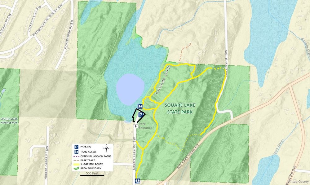 square lake map
