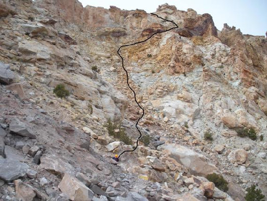 Gulley on Temple Mountain