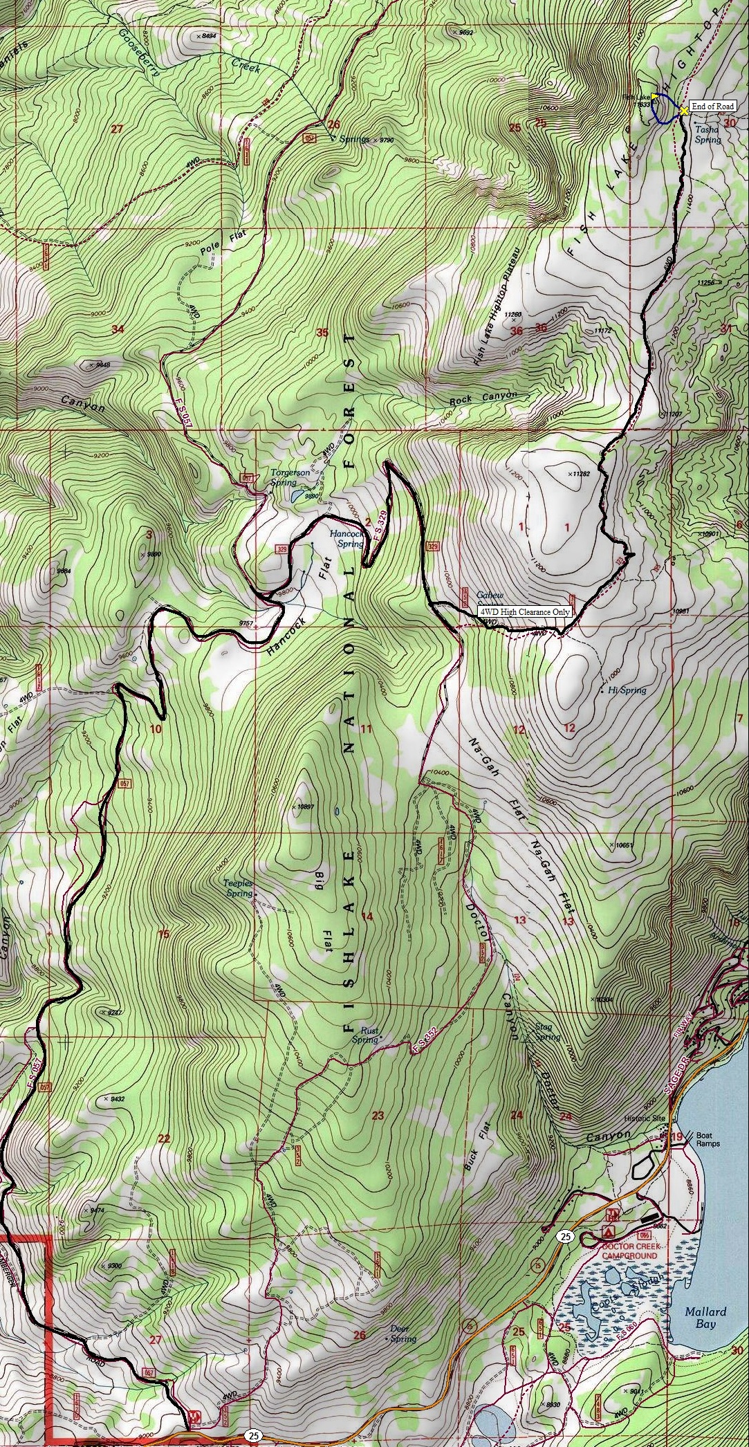 Fish Lake Hightop Plateau