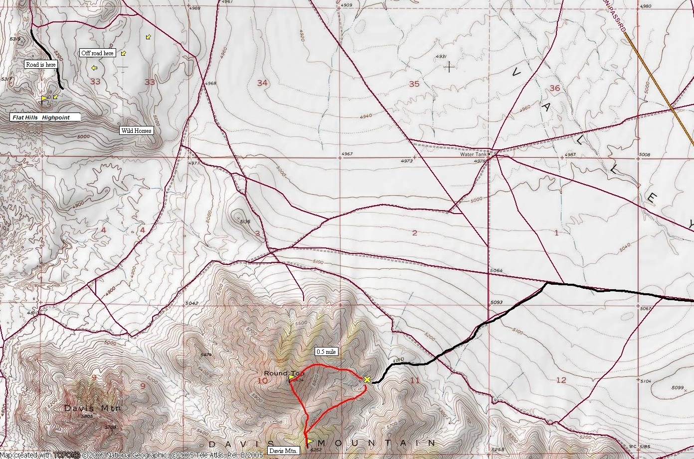 flat hills map
