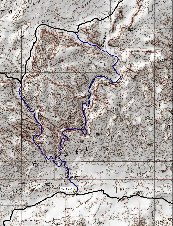 Wild Horse Canyon Map