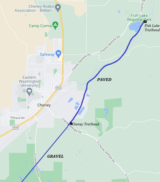 Fish Lake Trailhead map