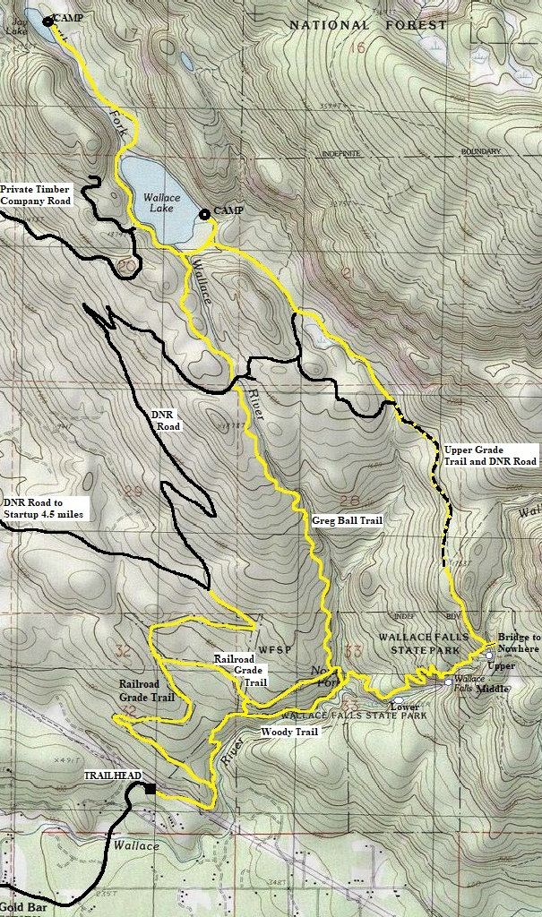 wallace falls map