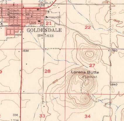 lorena butte map