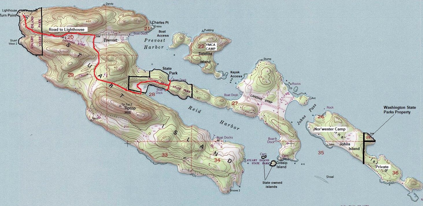 stuart island topo map